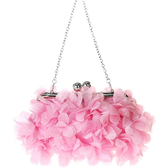 Chiffon Flower Clutch